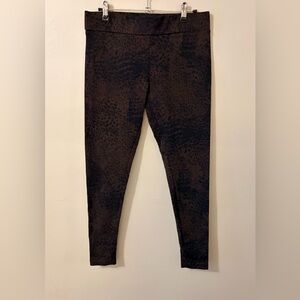 Matty M Dark Brown Leopard-Print Leggings